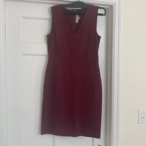 Loft size 0 off red dress in good condition